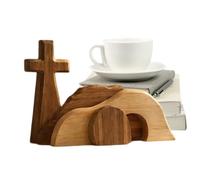 Generisch The Empty Grave - Christian Wooden Table Decoration - Grave Decoration for Home | for Fireplace Mantle Desk Family Party Spring Home