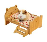 Generisch The Rest Bed for Small Pets | Sleeping Furniture for Small Pets - Wooden Bed for Rabbits | for Hamsters Guinea Pigs Hedgehog Chinchillas Gerbils House Rabbits Ferrets