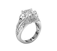 Generisch The Rings Poster Middle Earth 610 Gift Finger Women's Rings 68 (White, 9)