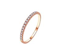 Generisch The Rings Travel Through Middle Earth Shadow War Alloy Gift Ring Rhinestone Ring Size Ringlet 19 Video (Rose Gold, 8)
