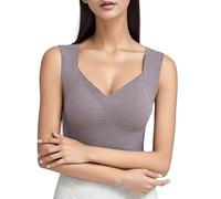 Generisch Thermal Underwear Women Plain Thermal Underwear for Women Stretch Top Warm Soft Heated Winter Thermal Top, purple, M