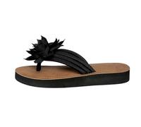 Generisch These elegant mules offer all-day for women, ideal for the beach as well as leisure activities, holiday travel. Perfect for casual outfits combined with wedge heel. Toe free design, Black