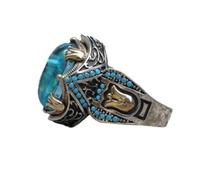 Generisch Thin Rings Silver Ring Cut Luxury Statement Ring Gift Ring Silver Ring For Her Cereal Colorful Rings (A, 6)