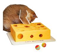 Generisch Thinking Toy for Cats, Interactive Felt Play Box with Ball and Intelligence Maze, Pet Accessories, Treat Dispenser for Kittens, Movement, Small, Large, Medium
