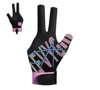 Generisch Three Finger Billiard Gloves, Pool Cue Sports Gloves, Unisex Three-Finger Billiard Gloves, Sports Accessories with Non-Slip for Male and Female Users
