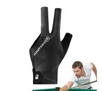 Generisch Three-finger pool gloves, billiards, comfortable non-slip 3-finger pool gloves for , 3-hand finger sports gloves for billiards, beginners, , men, teenagers