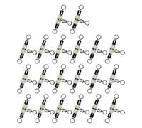 Generisch Three Way Fishing Swivels - High Strength T Swivel Connector | Rotating Equipment Phosphorescent Beads | Salty Fresh Water Line Accessory 20