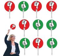 Generisch Thumb Paddles - 10 Pieces Teacher Classroom Event Accessories Classroom Voting Paddles Yes Or No Paddle
