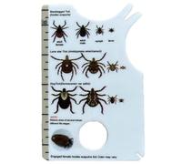 Generisch Tick Card for Humans, Tick Card for Humans, with Magnifying Glass, Allows Easy Removal of Ticks, Tick Remover for Dogs and Cats in Practical Pocket Size, 8.5 x 5.4 x 0.1 cm