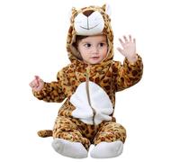 Generisch Tiger costume for children, warm and cosy costume | Halloween Animal Costumes Tiger Onesie Machine Washable Indoor Cosplay Costume
