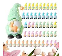 Generisch Tiny Gnomes - 50 Pieces Cute PVC Miniature Sculptures | Gnome Figurines Ornament Set | Decorative Gnomes for Yard, Lawn, Garden, Grassland, Patio and Farmhouse Display