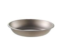 Generisch Titanium Camping Plate - Pure Titanium Round Bowl Design, Heat Resistant | Lightweight Metal Dish for Soup, Salad, Fruit, Home Kitchen, Outdoor Camping, Backpacking, Travel Use