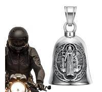 Generisch Titanium Steel Motorcycle Bell - Creative Riding Bell, Robust and Stylish Finish, Happy Design | For Good Luck on the Road, Motorcycle Accessories, Long Distance Travel, Daily Driving