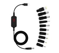 Generisch - to DC Adapter, to DC Cable - Type-C to DC Boost Cable | Fast Charge Converter, USB to DC Cable Connector with 10 Plug Converter Tips