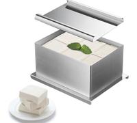 Generisch To-fudee To-Fu Press, T-ofu Preparation Set, Rustproof To-Fu Press Mould Set Made of Food Grade 304 Stainless Steel, Multifunctional D-IY Tool, Vegan Lovers