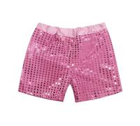 Generisch Toddler Kids Baby Girls Boys Glitter Sequins Elastic Waist Birthday Shorts Trousers Party Shorts 2025, pink, 7-8 Years