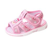 Generisch Toddler Shoes Girls Sandals Flat Non-Slip OpenToe Breathable Soft Comfortable Chicken Flowers Baby Sandals 23, pink, 6 UK Child