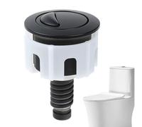 Generisch Toilet Flush Button, Double Push Button Toilet Button Push, Replacement Toilet Button, Round Flush Knob Bathroom Accessories for Toilet (4.9 x 7.5 cm)