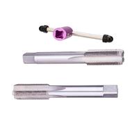 Generisch Tool for repairing bicycle cranks - steel repair tool - hand tap with handle - for maintenance and installation of pedals in the DIY workshop and garage