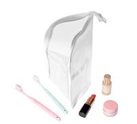 Generisch Toothbrush Storage Bag - Portable, Self-Standing, Waterproof Culture with Toothbrush Holder, Suitable for Pens, Hotel Stays, Holidays, Holidays & Road Trips, White, Siehe Beschreibung, See