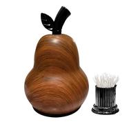 Generisch Toothpick Holder, Container in the Shape of a Pear with Large Opening, Dispenser for Toothpicks, for Use in Kitchen, Living Room, Bathroom, Cafe, Offices, Hotel, Home and Indoor Use