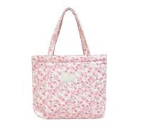 Generisch Tote Bag for Women, Lightweight Organiser Bag, Work Bag for Teachers, Nurses, Girls, Teens, Adults, Wives, Girlfriends, Shopping, University, Schools, Outdoor, Travel, Leisure, Flower White