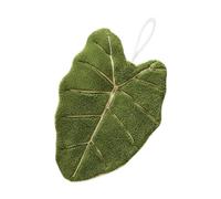 Generisch Towel for the bathroom, quick-drying towel with practical hanging strap, soft absorbent coral fleece leaf shape, wash cloth for household, kitchen, bathroom