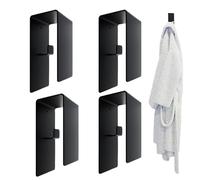 Generisch Towel Hooks - Stainless Steel Build, No Drill Installation, Wall Mounted Hanger, Space Saving Organiser, Robe Hook, Bathroom Shower RV Apartment Dorm Hallway Door Key