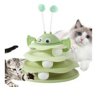 Generisch Tower Fun Ball - PP 30 x 24 x 24 cm | 3 Layer Exercise Ball Tower | Cat Roller Toy Interactive Indoor Cat Turntable Toy for Living Room Bedroom Basement Apartment Home Outdoor Play
