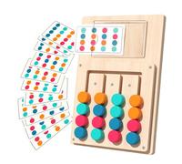 Generisch Toy for Assigning Colours, Educational Wooden Board Game with 12 Cards, for Learning Colours, for On the Go School Gift Children 3 Years Girls