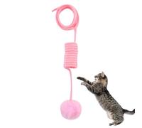Generisch Toy for Autonomous Cats, Teaser Toy for Cats, Toy with Retractable Chat Cord, Interactive Cat Ball, Flexible Cat Exercise Toy, Door Ball for Door, Night Wild