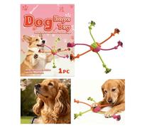 Generisch Toy for dogs for tug of war, chew-resistant and robust interactive dog accessories, chew rope toy for dogs, for teeth cleaning, boredom reduction and play indoors and outdoors