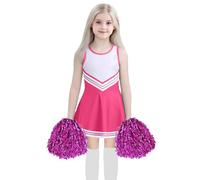 Generisch Tracksuit Kids Girls Jogging Suit Sports Suit Set European Children's Cheerleading Team COS Student Role Play Stage Performance Competition Carnival Party Set, pink, 8-9 Jahre