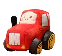 Generisch Tractor Cushion, Soft Stuffed Car Plush Toy, Cartoon Sofa Cushion and Collector's Doll for Home, Living Room, Bedroom, Green Farm Vehicle Plush Toy for Children, and Girls, 3