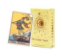 Generisch Traditional Tarot Card Set, 78 Sheets Game | Tarot Cards for Learning - for Fortune Telling, for Beginners, for Christmas, for Travel, for Diary, for Learning, for Legings and for