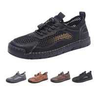 Generisch Trainers Men's Shoes Sports Shoes Running Shoes Mesh Shoes Trainers Beach Shoes Driving Shoes Outdoor Non-Slip Breathable Soft Leisure Walking Shoes Training Shoes, black, 9.5 UK