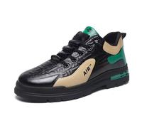 Generisch Trainers Men's Thick Sole Trainers Men's Non-Slip Breathable Sports Shoes Lightweight Slip On Shoes Wear Resistant Lace-up Shoes Flat Running Shoes Orthopaedic Comfort Trainers, b, 9 UK