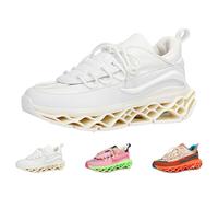 Generisch Trainers Men's Women's Running Shoes Sports Shoes Trainers Running Tennis Shoes Leisure Road Running Shoes Lightweight Breathable Walking Shoes Outdoor Fitness Training Shoes, White, 9.5 UK