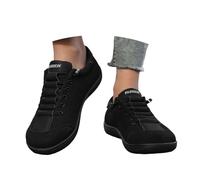 Generisch Trainers Women's Barefoot Shoes Women's Men's Barefoot Shoes Running Shoes Barefoot Trainers Wide Toe Design Lightweight Breathable Non-Slip Size 35 45, black, 10 UK