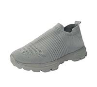 Generisch Trainers Women's Comfortable Sports Shoes Production Spacious Women's Trainers Versatile Running Shoes for Fitness Cushioned Athletics Everyday Sports Training in Modern Style, gray, 9 UK