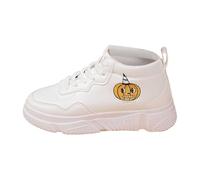 Generisch Trainers Women's Cute Lightweight Breathable Trainers Platform Shoes Campus Comfortable Sports Shoes Comfort Shoes Barefoot Shoes High Top Hiking Shoes Trekking Shoes, 02 white, 7 UK