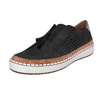 Generisch Trainers Women's Lightweight and Comfortable Ergonomic Pain Relief Shoe Running Shoes Non-Slip Orthopaedic Shock Absorbing Trainers Breathable Sports Shoes Flat Walking Shoes, black, 10 UK