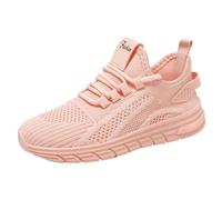 Generisch Trainers Women's Mesh Breathable Jogging Shoes Sports Shoes Leisure Platform Lightweight Wide Feet Trainers Gym Fitness Women's Trainers Traditional Shoes Low Top Dirndl Shoes, Pink, 3.5 UK