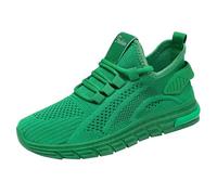Generisch Trainers Women's Mesh Breathable Jogging Shoes Sports Shoes Leisure Platform Lightweight Wide Feet Trainers Gym Fitness Women's Trainers Traditional Shoes Low Top Dirndl Shoes, Green, 5 UK