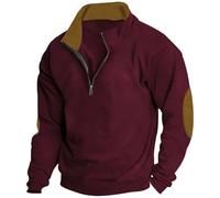 Generisch Transition Jacket Men's Sports Sweatshirt Cotton Pullover | Jacket stretch pullover hoodie 1/4 zip leisure jacket thick sweat jacket lightweight sports jacket without hood sportswear