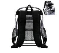 Generisch Transparent School Backpack | Foldable Toiletries - Large Books Bag | for Travel Hiking Festival Concert Stadium Work Children Girls