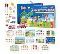 Generisch Travel Activity Book | Early Learning Toy for Preschool Children - Preschool Learning Activities | For Employment at Home, On the Go in the Car and At