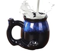 Generisch Travel Coffee Mug - 380 ml Ergonomic Handle, Latte Ceramic Mug | For Hot or Cold Hot Chocolate Milk Tea Beer Whiskey as a Gift
