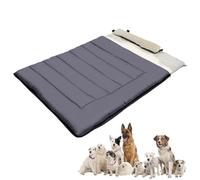 Generisch Travel Dog Bed - Waterproof Polyester Fleece 110 x 70 cm | Portable Dog Bed with Foldable Design, Warm Sleeping Bag, Lightweight, Easy to Carry, for Camping and Hiking with