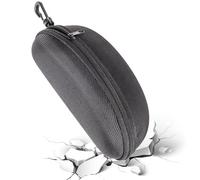 Generisch Travel Glasses Case - Zip Case for On the Go - Shockproof Glasses Bag with Felt Lining and Belt Clip for Women Children Cycling Camping Hiking Travel, black, Siehe Beschreibung